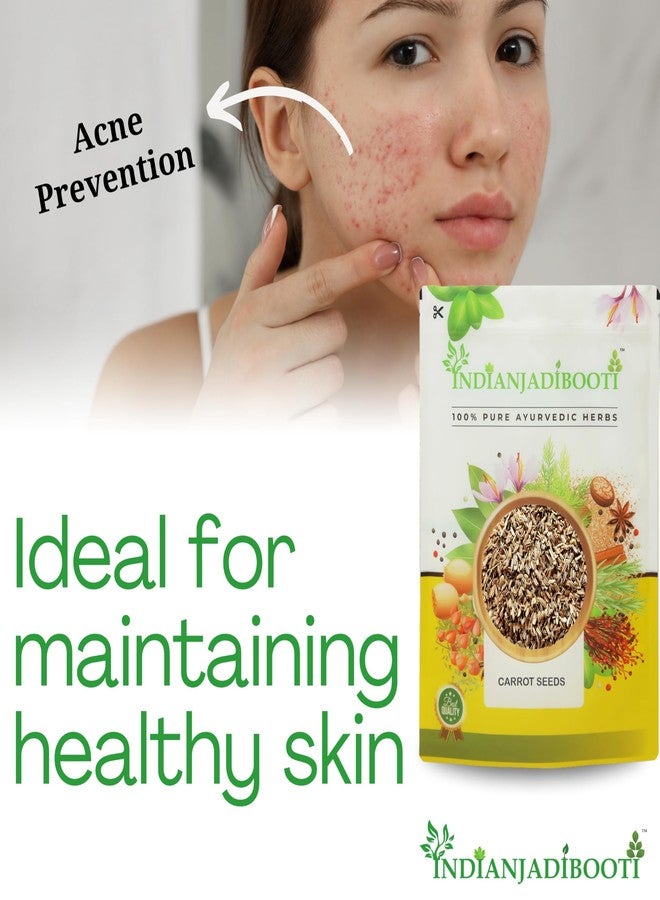 IndianJadiBooti Edible Carrot Seeds | For Good Skin Health & Immunity Benefits - Gajar ke Beej for Eating- Daucus carota | 250 Grams - Image 4